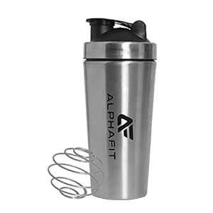 Alphafit Steel Gym Shaker | Leakproof Guarantee | Stainless Steel ...