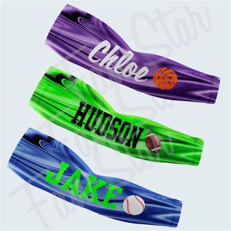 Personalized Arm Sleeves for Baseball Basketball Football - Etsy