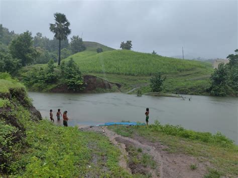 20 feet of water flooded the road of Kuppa village in the discharge ...