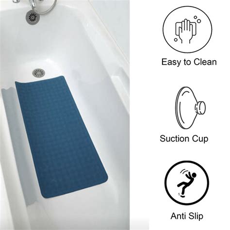 Guma za kadu 34x74cm kaučuk paun plava Tendance 7219119 | Volim svoj dom