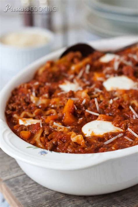 Pressure Cooker Lasagna Recipe