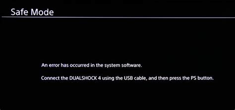 Corrupted Database Error on PS4