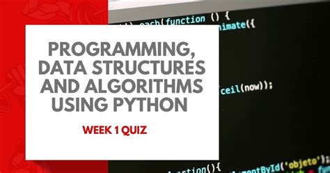 Image result for Programming Data Structures and Algorithms Using Python NPTEL Course