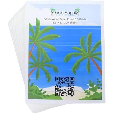 OasisSupply Oasis Supply Edible Wafer Paper 8' x 11' - 100 India | Ubuy
