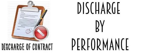 निष्पादन द्वारा अनुबंध का निर्वहन - iPleaders