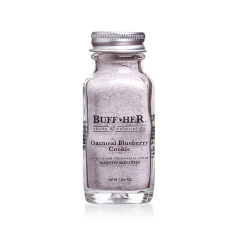 Buy Buff Her Organic Exfoliating Facial Scrub, Oatmeal Blueberry Cookie ...