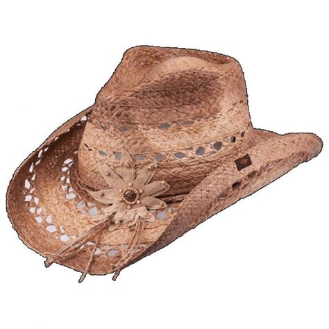 Sombrero vaquero de paja Mallorie Western Drifter | Mode de Mujer ...