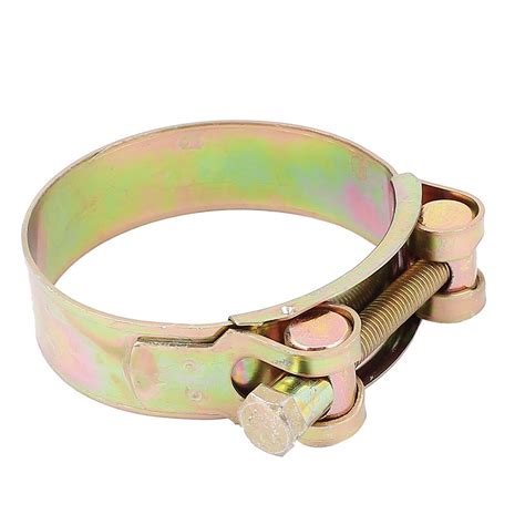 ELECTROPRIME 74-79mm Range Turbo Tube T-Bolt Hose Clamps Hoops Brass ...