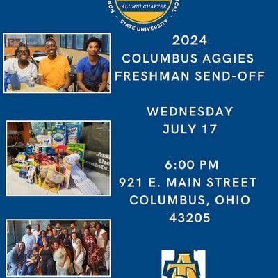 2024 Columbus Aggies Freshman Send-Off, 921 E Main St, Columbus, 17 ...