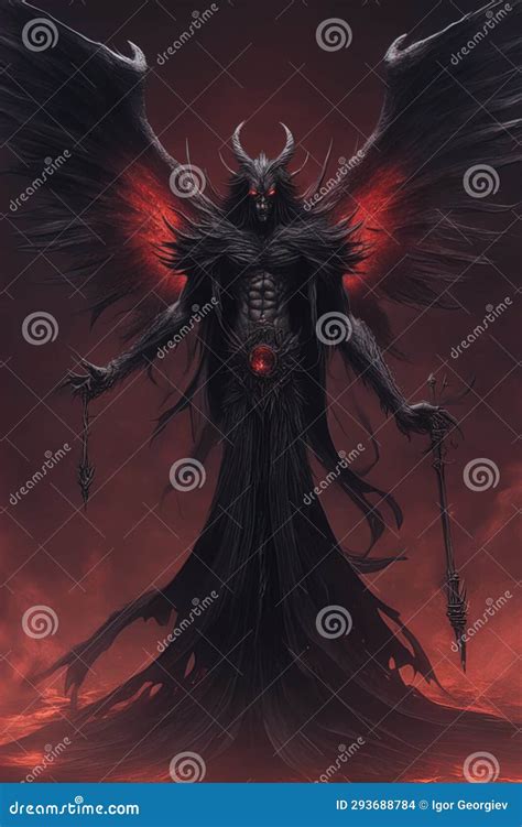 Beelzebub Dark Demon, Fallen Angel Mystical Ruler, Demonic Stock ...