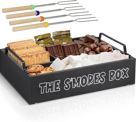 Amazon.com: Smores Kit for Fire Pit, Smores Caddy Organizer for S'Mores ...