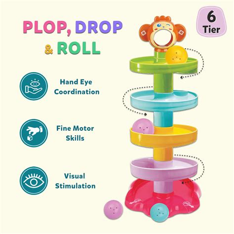 Jogenii|Little-Berry-5-Layer-Ball-Drop-and-Roll-Swirling-Tower-for-Baby ...