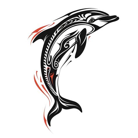 Tribal dolphin tattoo flash styles illustration | Premium AI-generated ...