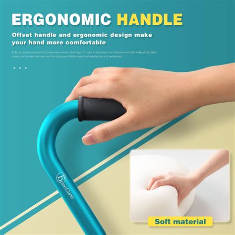 Buy BeneCane Walking Cane for Women and Men-Large Quad Cane-Foldable ...