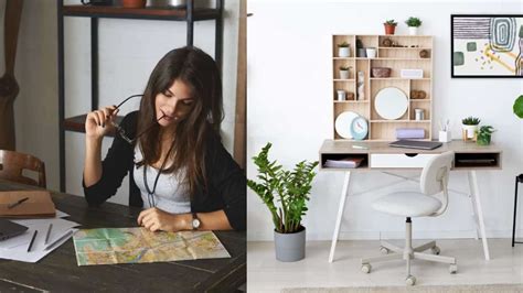 Study Table with Computer Workplace Design 的图像结果