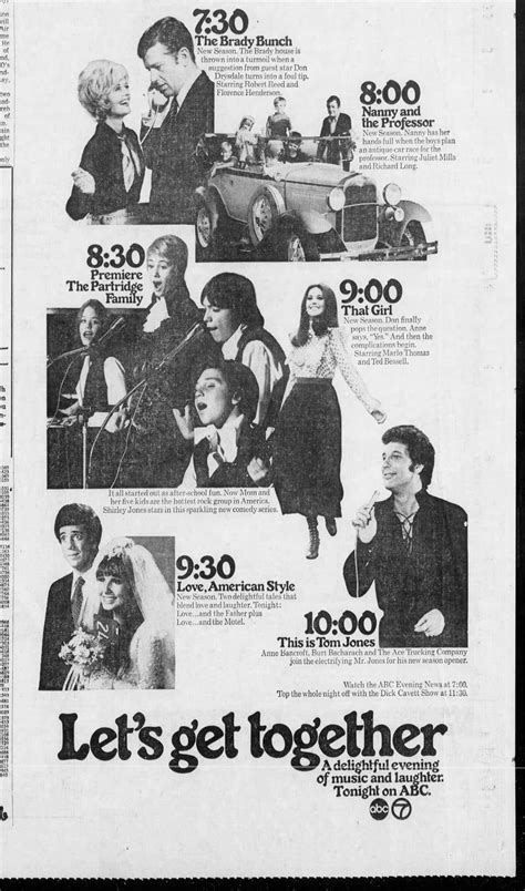 ABC Friday night lineup (1970-71) | Abc tv shows, Classic television ...