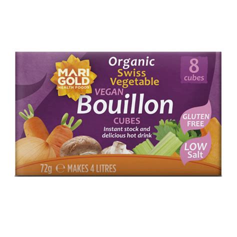 Organic Swiss Vegetable Bouillon Stock Cubes in 8cubes from Marigold