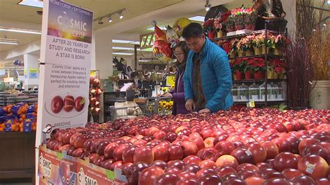 First delivery of Cosmic Crisp apples arrives at Seattle QFC | king5.com