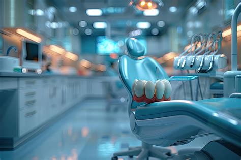 A closeup of a mockup tooth and dental tools on a trolley | Premium AI ...