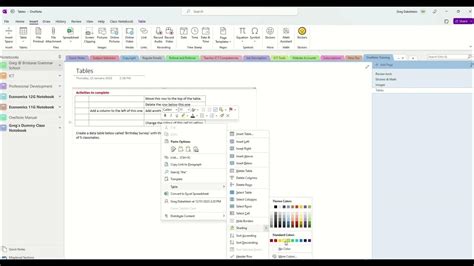 Image result for OneNote Sum Table
