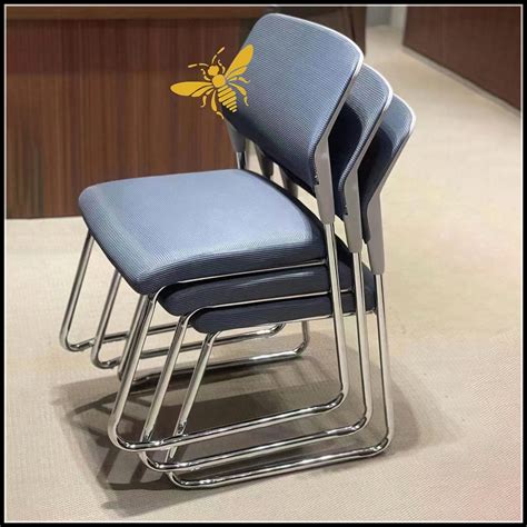 会议椅培训椅弓形办公椅加厚钢管学生培训椅可摞麻将椅子员工椅-淘宝网