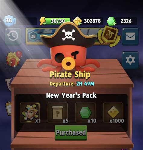 Free Sylvan shard & 10 gems from the Pirate Ship - it departs in about ...