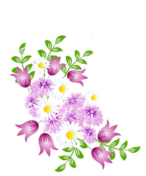 Yellow spring flower clip art at vector clip art image #7949