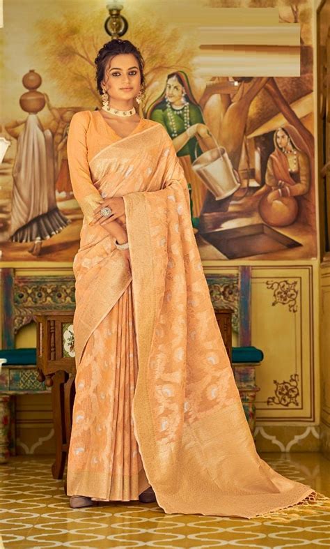 Rajpath Aksaya Silk Fancy Wear Linen Weaving Saree Collection