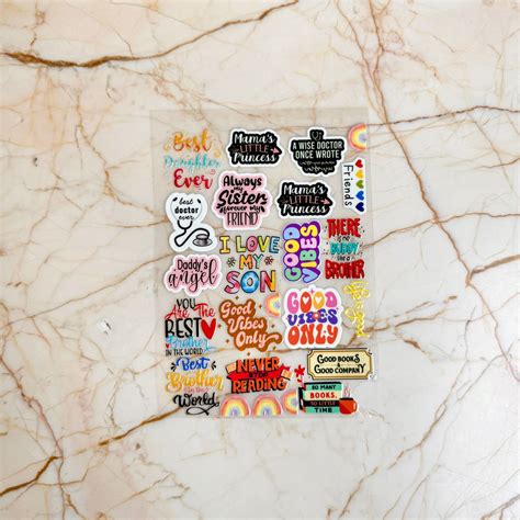 UV DTF Self Adhesive Sticker - Good Vibes