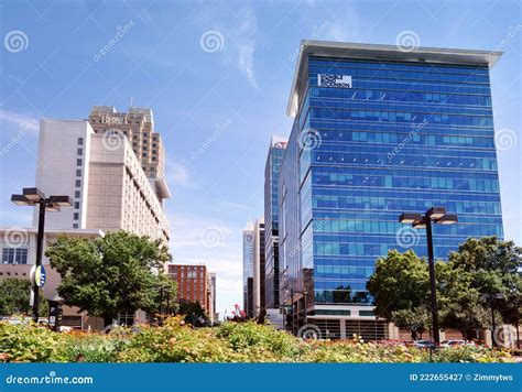 RALEIGH,NC/USA - 6-26-2021: View of Fayetteville St Looking North in ...