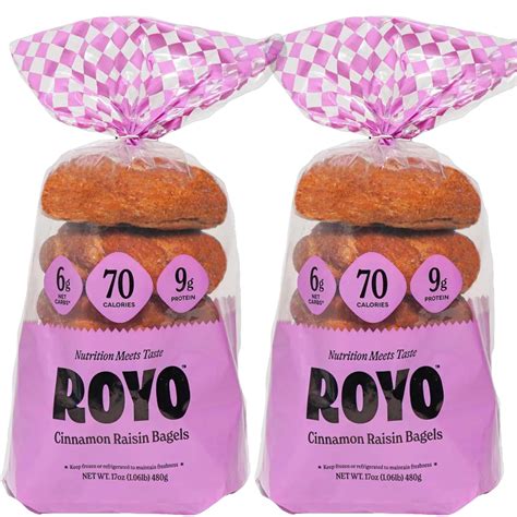 Amazon.com: Bagel Keto-Friendly Fresh Bagels (Cinnamon Raisin - 6 Bagels) High Fiber, Low ...