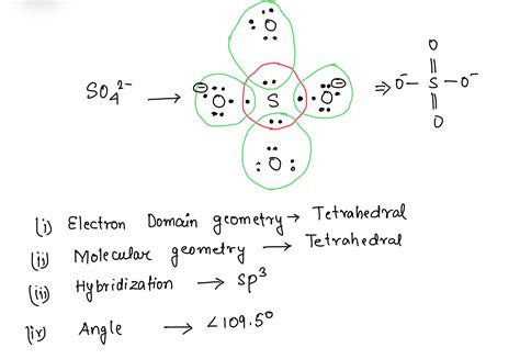 [Solved] For SO4^2- sulfate ion, draw the Lewis structure by counting ...
