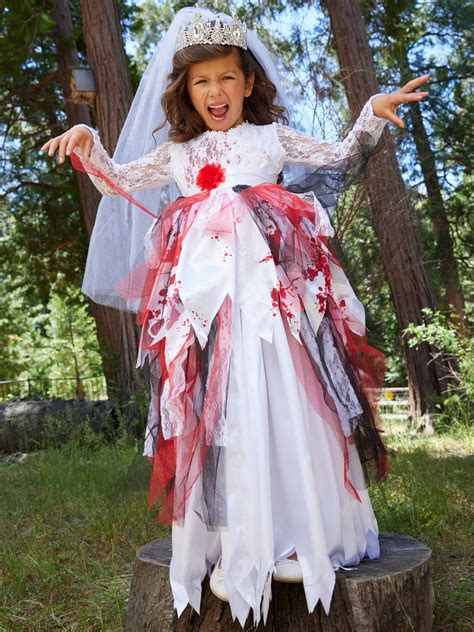 Image result for Girls Zombie Bride Costume