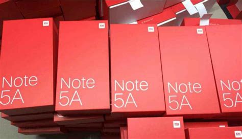 Xiaomi Redmi Note 5A's retail package reveals 5.5-inch display and dual ...