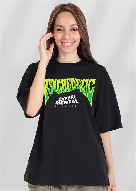 Psychedelic Printed Oversized T-shirt Womens | Pronk – pronk.in
