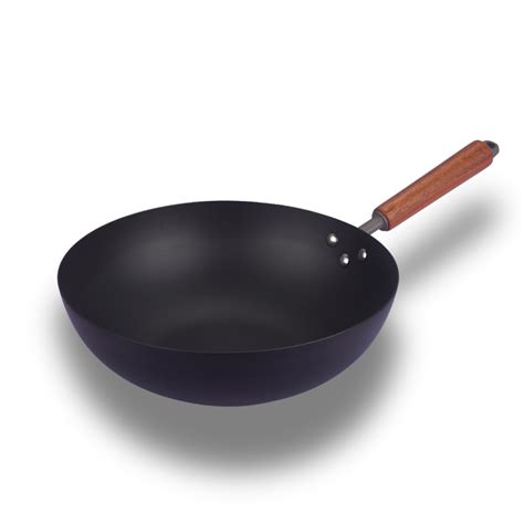 12 Inch Carbon steel wok/pan with glass lid – nutrion.india