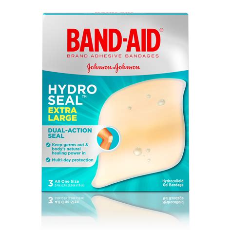 Band-Aid Brand Hydro Seal Extra Large Adhesive Blister Bandages, 3 ct ...
