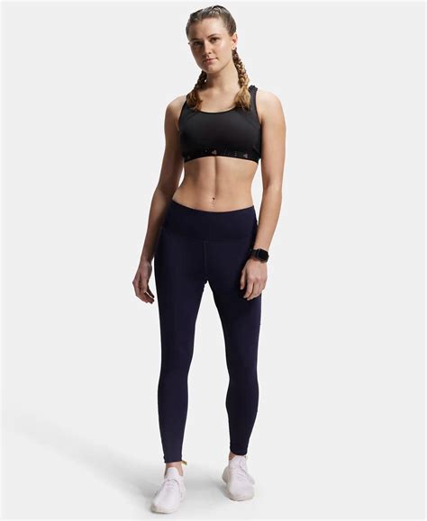 Buy Microfiber Elastane Performance 7/8th Leggings with Broadwaistband ...