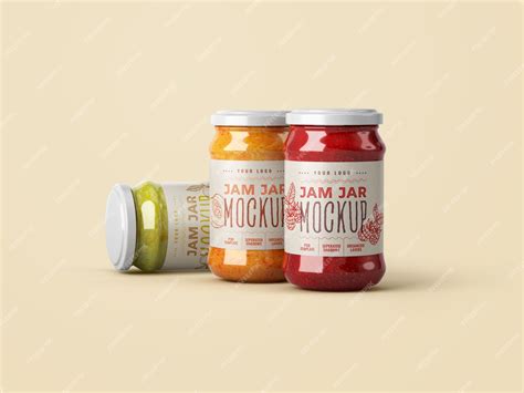Jam jar mockup | Premium PSD