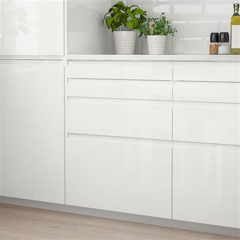 VOXTORP Drawer front, high-gloss white, 80x40 cm - IKEA