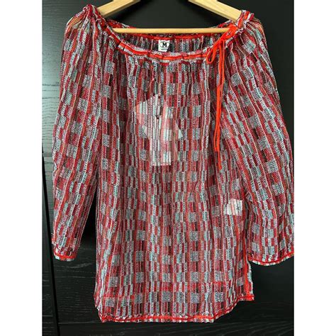 Missoni Women's Red and Pink Cover-ups | Depop