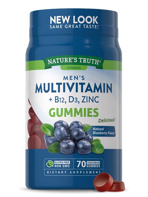 Buy Mens Multivitamin Gummy | 70 count | Vegetarian, Non-GMO, Gluten ...