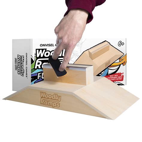 Woodly Ramps Fun Box Fingerboard Skatepark Ramp Game For Fingerboards ...