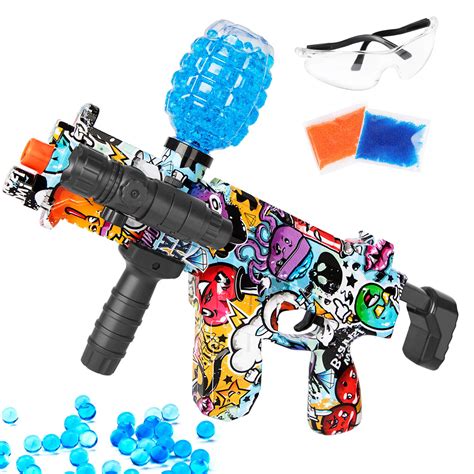 Electric Gel Blaster Splat Ball Gun with 10000 Water Beads, Full Auto ...