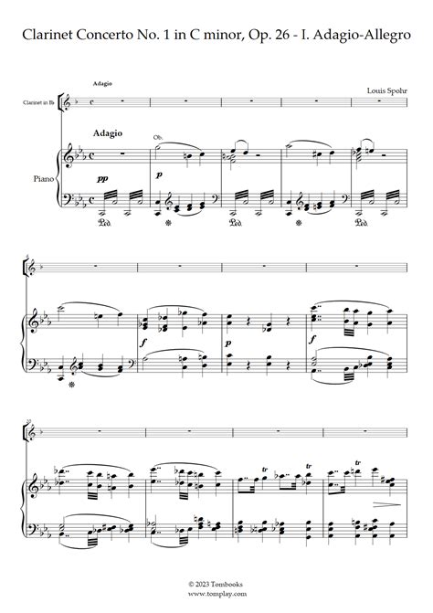Clarinet Concerto No. 1 in C minor (클라리넷 협주곡 No. 1 다단조), Op. 26 - I ...