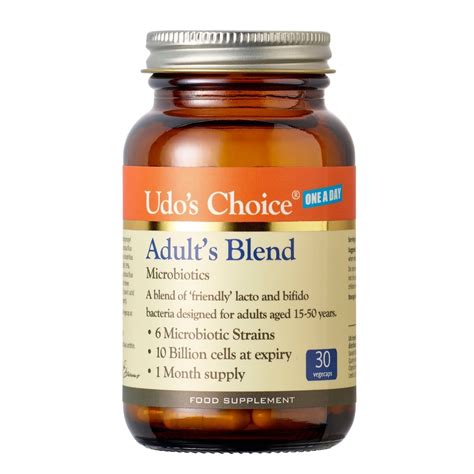Buy Udo's ChoiceAdults Blend Age Specific Probiotics - Lacto & Bifido ...