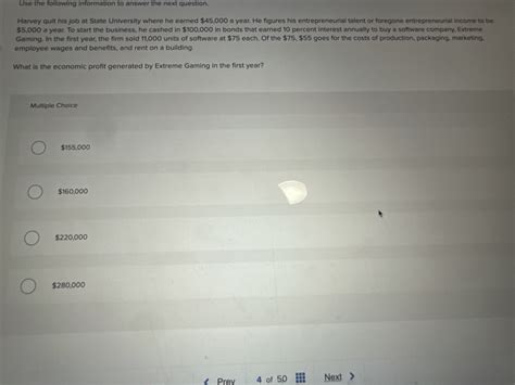 Solved Use the following information to answer the next | Chegg.com