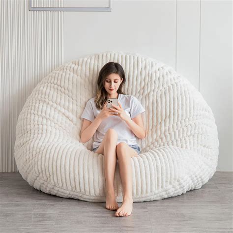MAXYOYO Giant Bean Bag Bed - Square Bean Bag Chair - Large Sofa with ...