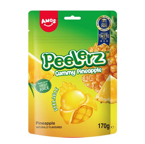 Amos Peelerz Pineapple 170g Peg/SUP - 3D Candy Co