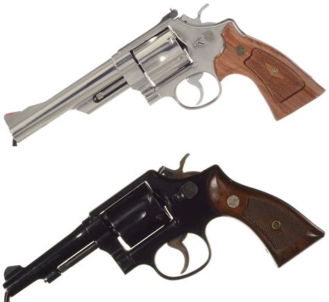 Two Smith & Wesson Double Action Revolvers | Rock Island Auction